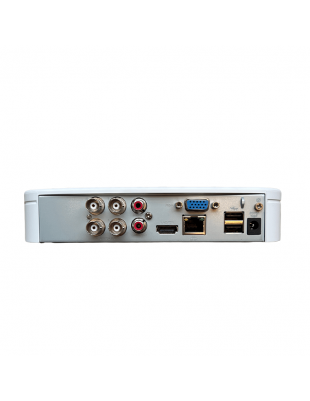 Dahua XVR4104C-I XVR 4 Canali 720p/1080p per Telecamere 2MP HDCVI e IP, 1 HDD, 5 canali telecamere IP, 1 HDMI, 1 VGA, 12V, 2 USB