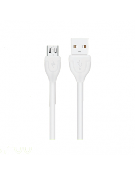 Cavo Micro USB per trasferire dati e ricaricare smartphone e tablet Telecustodia 601-00, Lungo 1 Metro, 1.5A, Bianco