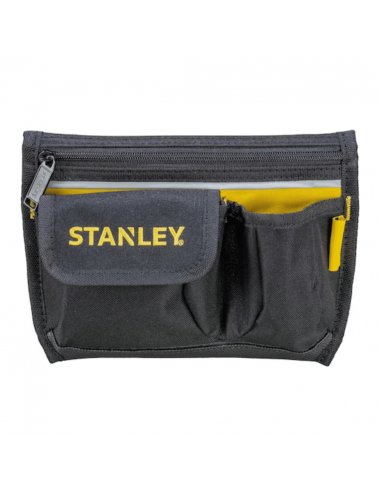 Stanley 1-96-179 Marsupio Porta utensili 16x6x24 cm, Regolabile su cintura, Tasca con chiusura a cerniera, Robusto