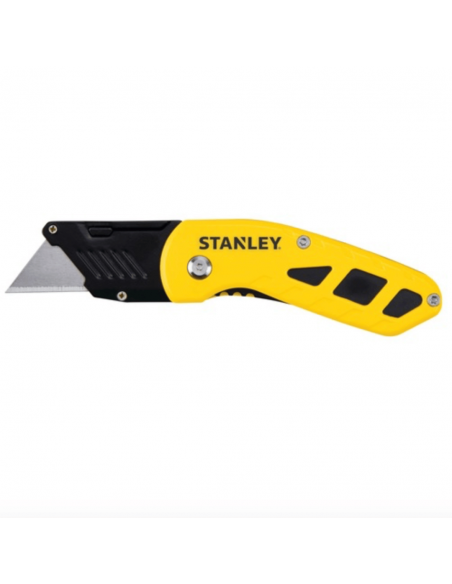 Stanley STHT10424-0 Coltello pieghevole a lama fissa, Struttura in alluminio, Clip di aggancio per cintura, Ergonomico