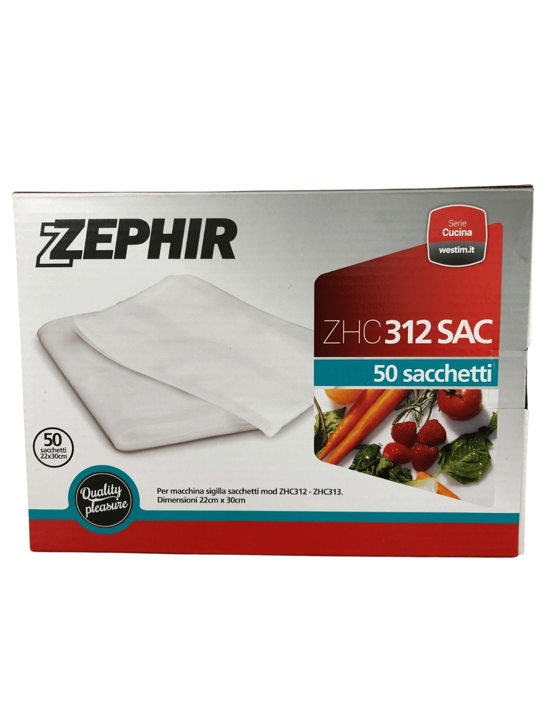 Box da 50 sacchetti per macchina sigilla sacchetti Zephir ZHC313:  : Linea Cucina