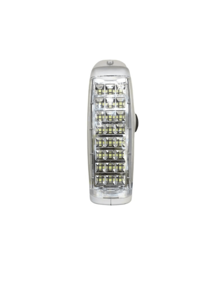 FAEG FG24728 Lampada emergenza portatile Ricaricabile, Autonomia 9 ore, 24 LED, IP40, 2 Luminosità