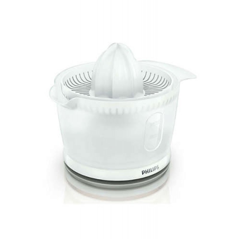 Philips HR2738 Spremiagrumi elettrico con recipiente da 500 ml, 25W, Vano avvolgicavo, Design compatto, Componenti lavabili