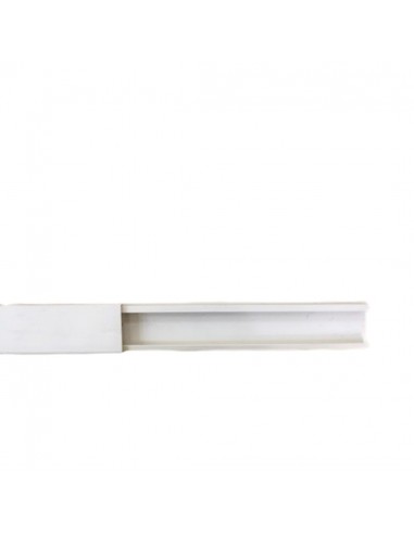 Arnocanali K1022.3 Canalina bianca 20x10 mm con coperchio a scatto, Fissaggio con viti, 1 Scomparto, PVC, 2 Metri