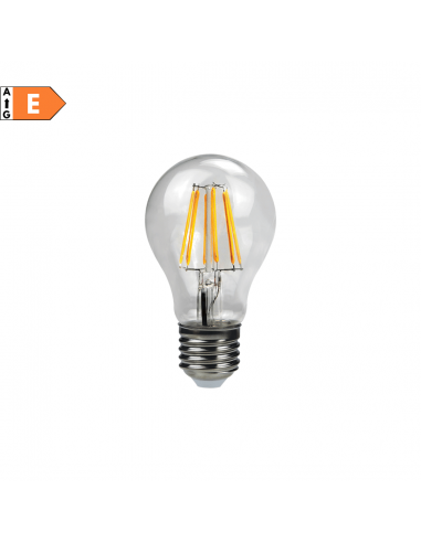 Lampo FL70E27BC Lampada LED 12W E27 Vintage Trasparente, Luce Calda, 3000K,  Resa 100W, 1700 Lumen, Goccia