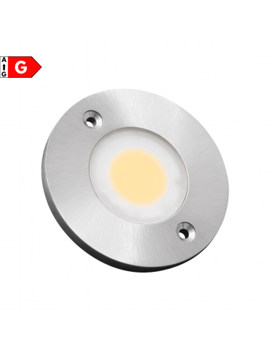 Lampo RDLEDINBC Faretto Sottile da superficie 3W LED, Luce calda, Spesso 5 mm, 230 Lumen, IP44