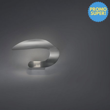 Lampada da parete Cattaneo Snake 721/1A Cromo lucido, 1 E14, MADE IN ITALY, IP20, Moderno, Luce diffusa e indiretta: Coppolav.it