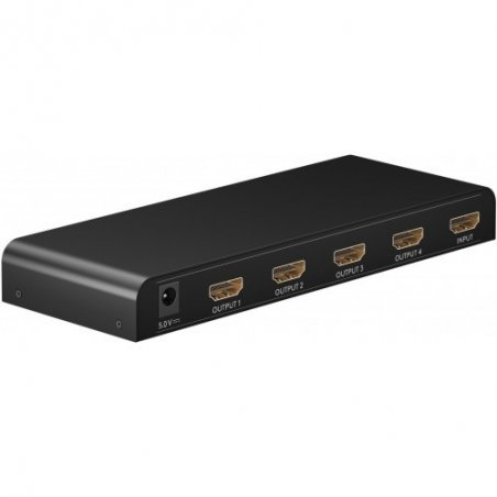 Splitter HDMI 4 Porte 4K Ra.El.Con 58482, 1 Ingresso, Supporta 4K 2160p, Ideale per PC, DVR e Blu-Ray