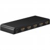 Splitter HDMI 4 Porte 4K Ra.El.Con 58482, 1 Ingresso, Supporta 4K 2160p, Ideale per PC, DVR e Blu-Ray