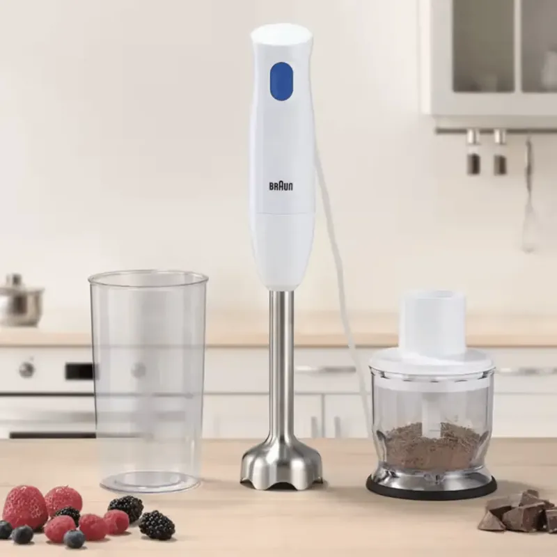 Braun MQ10.201M MultiQuick 1 Frullatore Immersione Tritatutto 350 ml, 450W, 1 velocità