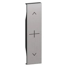 Bticino Living Now KS32 Cover Steel per comando tapparella connesso, 1 Posto, Illuminabile, MADE IN ITALY