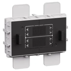 Bticino Living Now PB504NNF Accessorio 4 Moduli per filo muro su cartongesso, Completo di coperchio di protezione