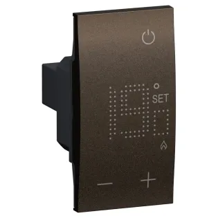 Bticino Living Now KB4441 Termostato Ambiente Bronze per riscaldamento e condizionamento elettronico, 2 Moduli, MADE IN ITALY