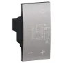 Bticino Living Now KS4441 Termostato Ambiente Steel per riscaldamento e condizionamento elettronico, 2 Moduli, MADE IN ITALY
