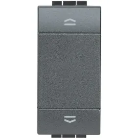 Commutatore Bticino Living Light L4027N Antracite, Tasto 1-0-2, 16A, 1 Modulo, MADE IN ITALY