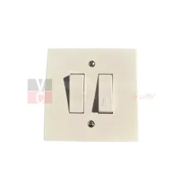 Vimar Mascot 06681 Deviatore e Pulsante con simbolo "Campanella", 250V, Avorio, MADE IN ITALY