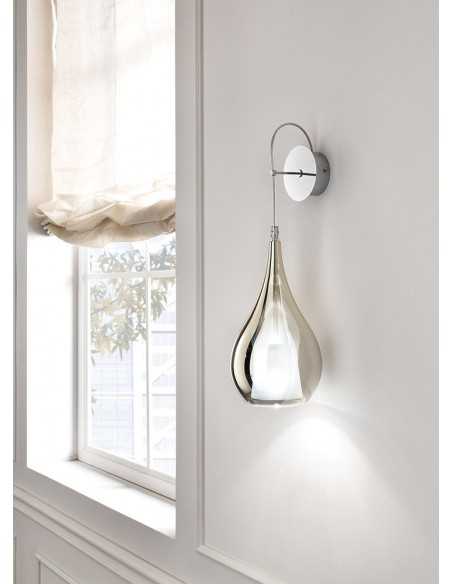 Lampada da parete Cangini&Tucci AP1301.1L in vetro di murano oro metallizzato|G9|MADE IN ITALY|Coppolav.it: Applique