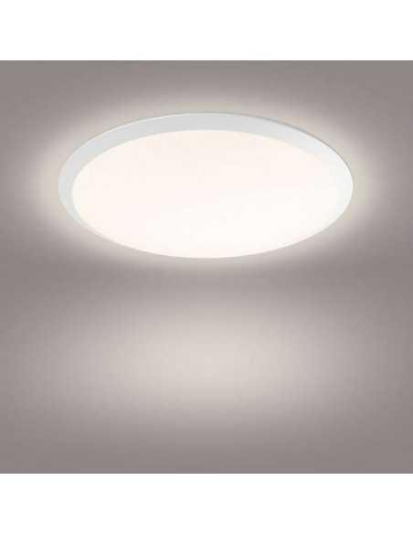 Plafoniera LED dimmerabile tonda, 18W, Luce naturale 4000K, 1600 Lumen, Diametro 35 cm, Bianca