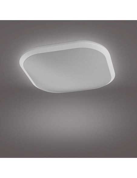 Plafoniera LED dimmerabile quadrata 18W Philips Cavanal, Luce naturale 4000K, 1600 Lumen, 30x30, Bianca: Coppolav.it: Plafoniera