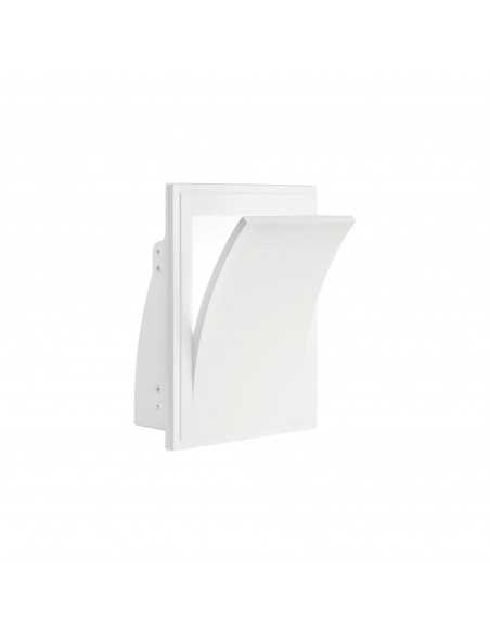 Applique in gesso con effetto muro rotto Ideal Lux Foglio AP1 Bianco, E14