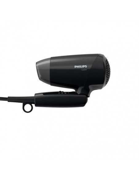 Asciugacapelli compatto da viaggio con manico pieghevole Philips BHC010, 1200W, 3 velocità, temperatura ThermoProtect
