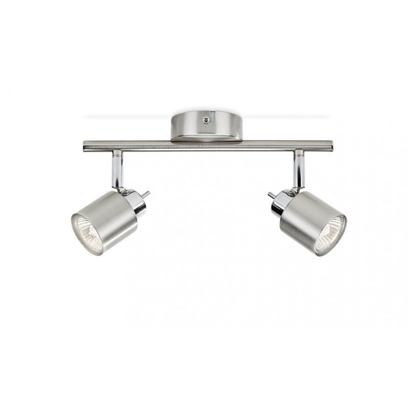 Faretti Led Doppio Faretto spot orientabile a 2 luci doppio Philips 5031217E7, Cromo ...