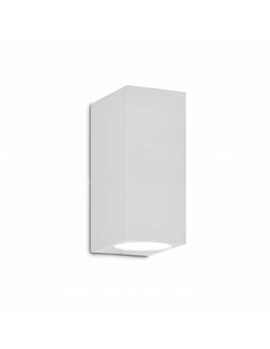Lampada da parete per esterni Ideal Lux UP AP2 Bianco, 2 G9, Struttura in alluminio, Diffusore in vetro, Bi-emissione, IP44