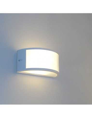 Lampada da parete o soffitto per esterno bianca  GreenLight 08593,1 E27, Diffusore in termoplastica , Alluminio Pressofuso, IP44