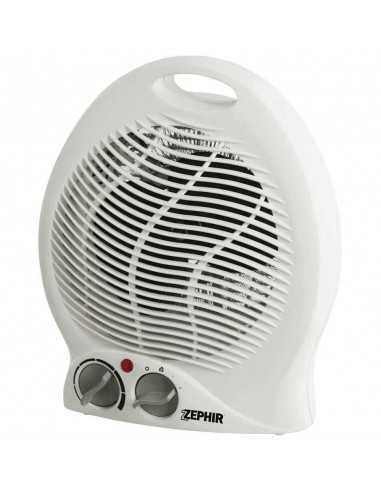 Zephir ZTRM1 Termoventilatore con termostato regolabile, 2 Potenze 1000W-2000W, Funzione Ventilazione, Maniglia, Bianco