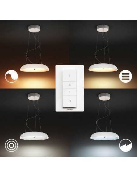 Philips Hue Flourish White and Color Ambiance Lampada da parete bianca LED RGB 31W, 16 milioni di colori