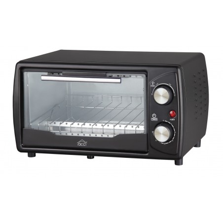 Forno elettrico 9 litri con termostato regolabile DCG MB9809N, 1000W, 90°-230°, Timer 30 minuti, Spia luminosa, Griglia e teglia