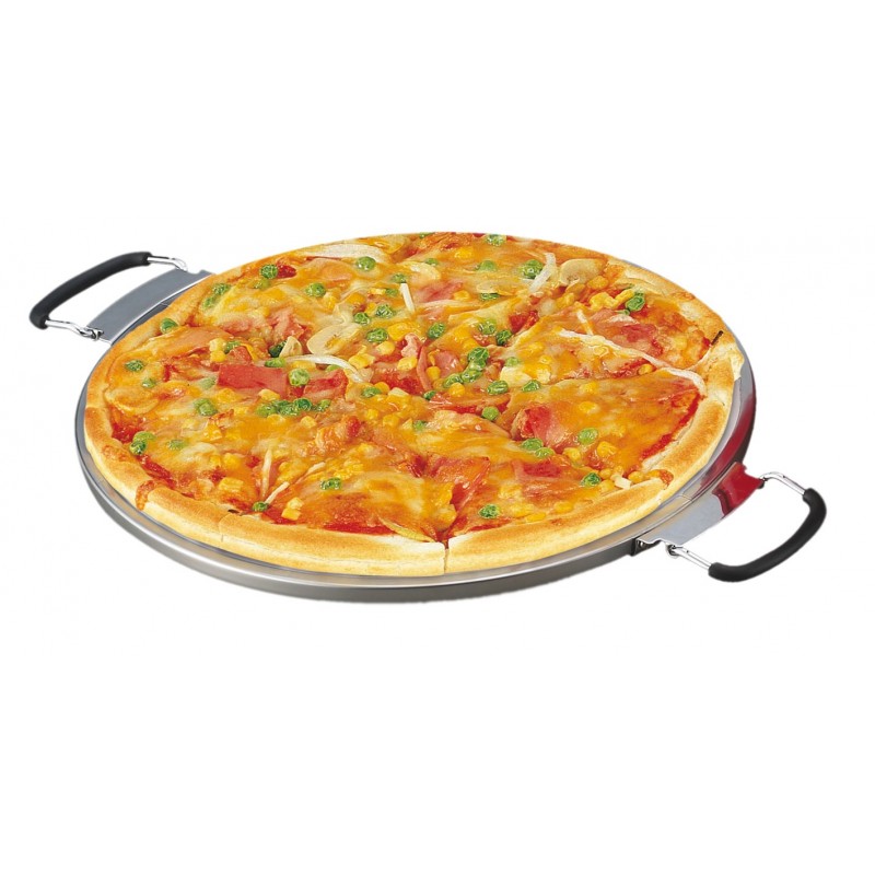 Padella elettrica pizza maker con timer e termostato regolabili DCG MB2300, 1200W, Struttura in metallo, Diametro 30 cm