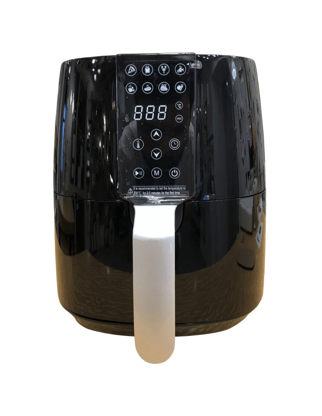 1450W Friggitrice ad aria 3,8 Litri con 8 programmi di cucina e timer 60 minuti Zephir ZHC40N Display LED Touch 80-200°C 