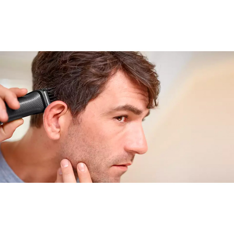 Regolabarba e capelli Ricaricabile 7in1 Philips MG3720/15, Autonomia 60 minuti, Rifinitore naso e orecchie, Lame autoaffilanti