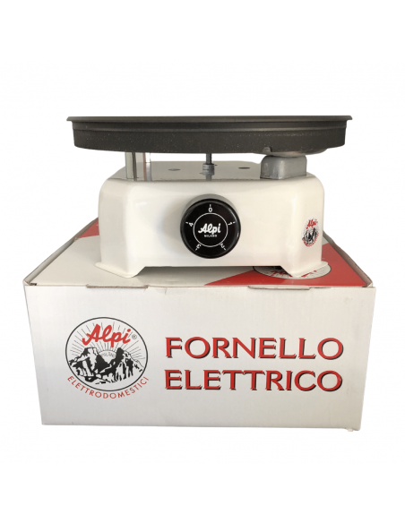 Fornello elettrico Alpi 713 2000W MADE IN ITALY, Piastra diametro 22 cm, Commutatore 4 posizioni, Cavo alimentazione da 130 cm