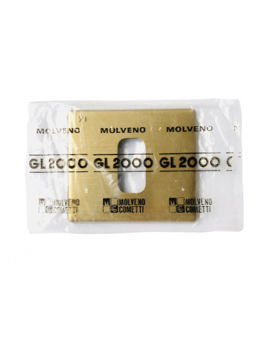 Molveno GL2000 1311.7 Placca 1 posto bronzo per scatole tonde, Serie Civili, MADE IN ITALY: Coppolav.it