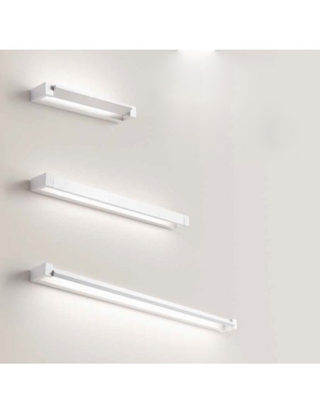 Lampada da parete orientabile Perenz Sway 6632 BCT, 23W LED, Luce calda-Naturale-Fredda, 2080 Lumen, Bianco, Ideale per specchi