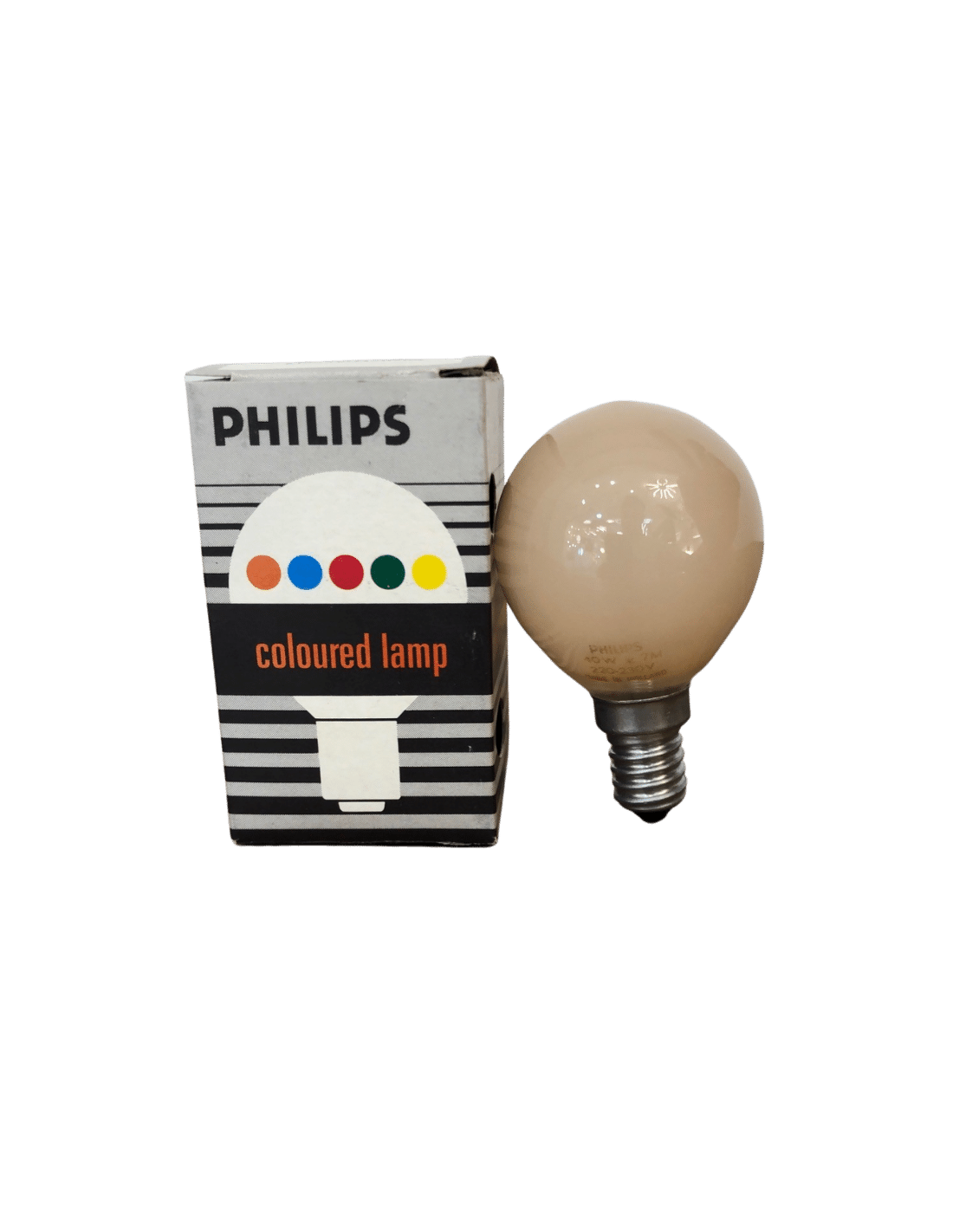 Lampada Incandescenza E14 40W Sfera Philips Flame MADE IN HOLLAND